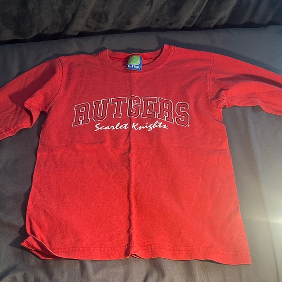 Colosseum Kids Red Rutgers Long Sleeve Tee - Picture 1 of 3